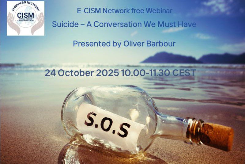 FREE WEBINAR ON ‘SUICIDE – A CONVERSATION WE MUST HAVE’