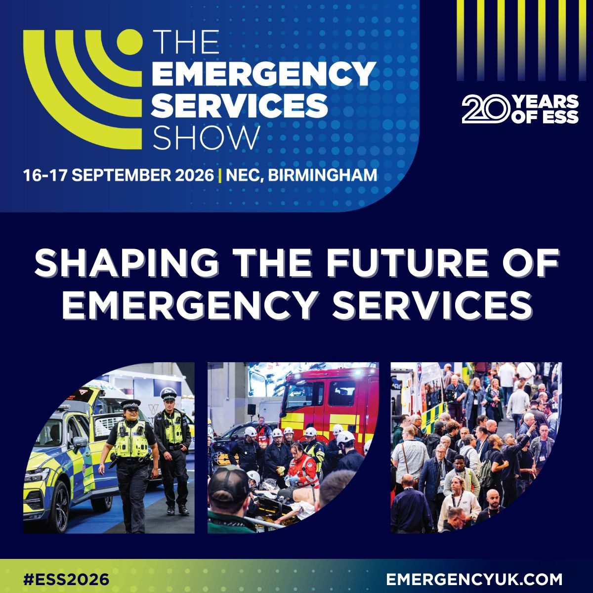 ‘EMERGENCY SERVICES SHOW’ MARKS 20TH ANNIVERSARY THIS YEAR